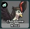 Portrait Chirplume di Evomon Dex