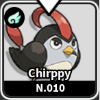 Chirppy - มอนสเตอร์ธาตุ บิน ใน Evomon