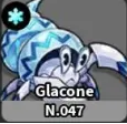 Glacone - มอนสเตอร์ธาตุ น้าแข็ง ใน Evomon