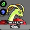 Terragon - มอนสเตอร์ธาตุ หญ้า / มังกร ใน Evomon