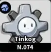 Tinkog - มอนสเตอร์ธาตุ เหล็ก ใน Evomon