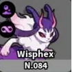 Wisphex - มอนสเตอร์ธาตุ พิษ / พลังจิต ใน Evomon