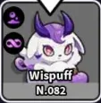 Wispuff - มอนสเตอร์ธาตุ พิษ / พลังจิต ใน Evomon